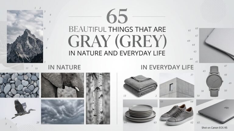 65 Beautiful Things That Are Gray (Grey) in Nature and Everyday Life