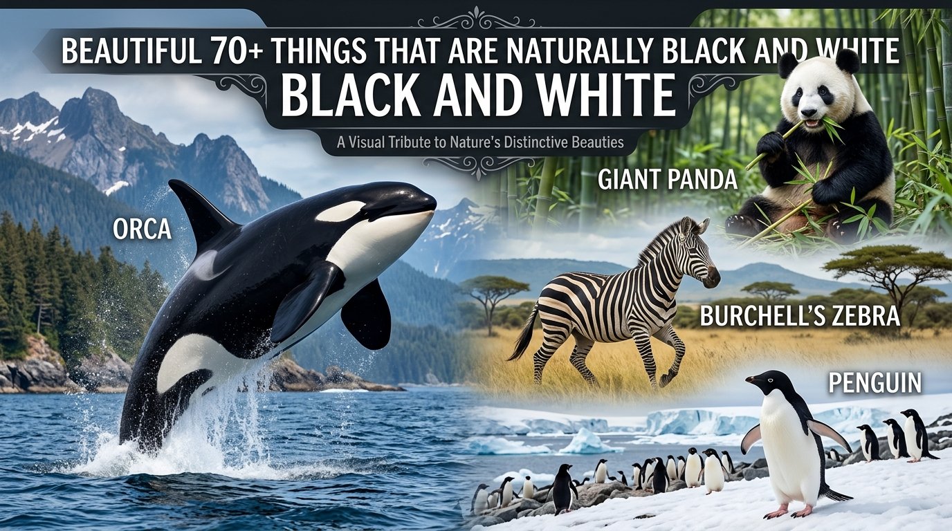 Beautiful 70+ Things That Are Naturally Black and White