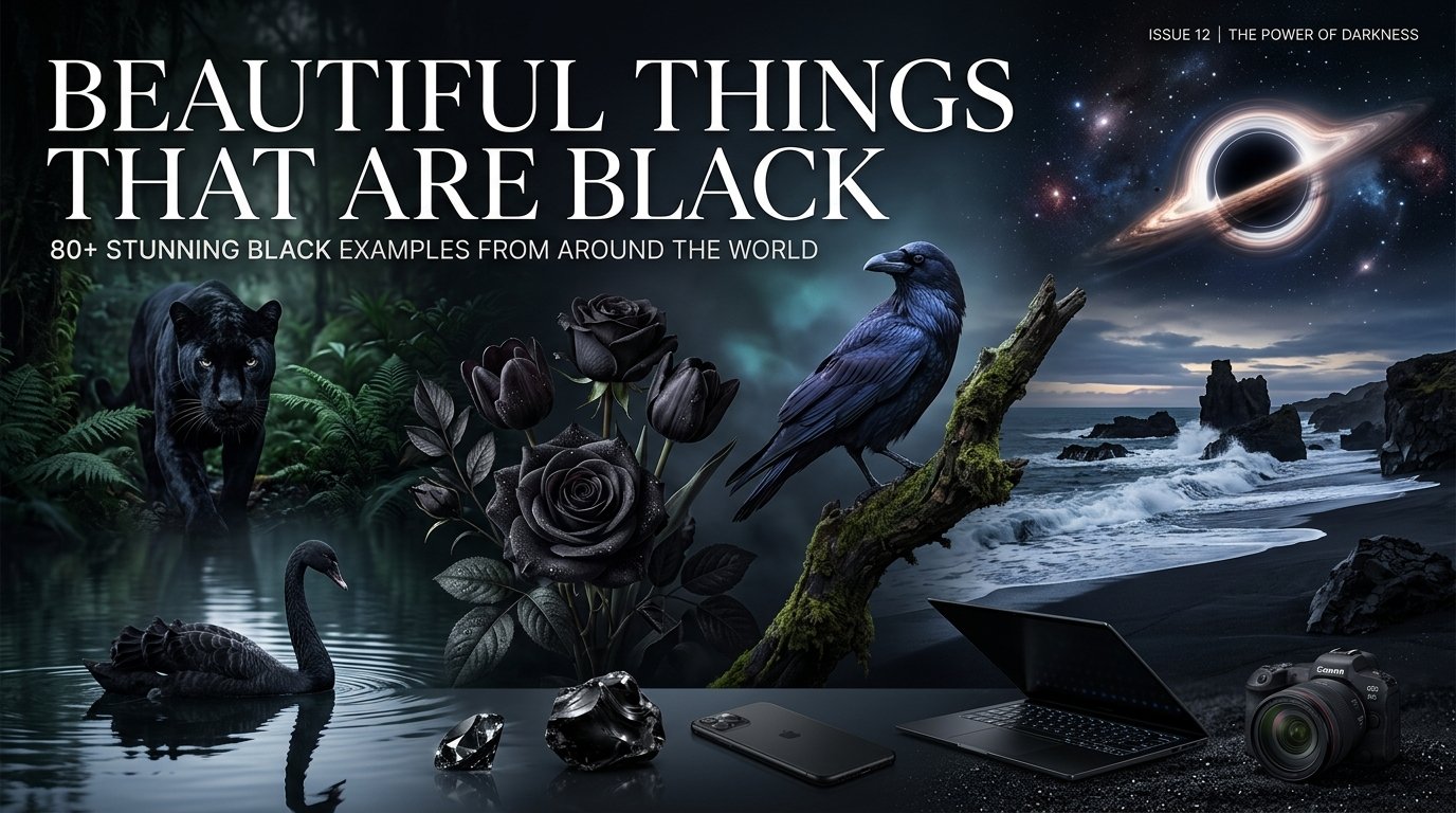 Beautiful Things That Are Black: 80+ Stunning Black Examples From Around the World