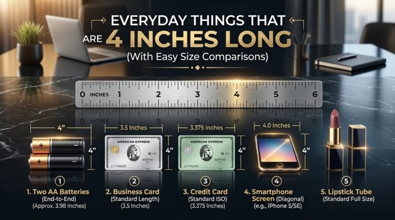 Everyday Things That Are 4 Inches Long (With Easy Size Comparisons)