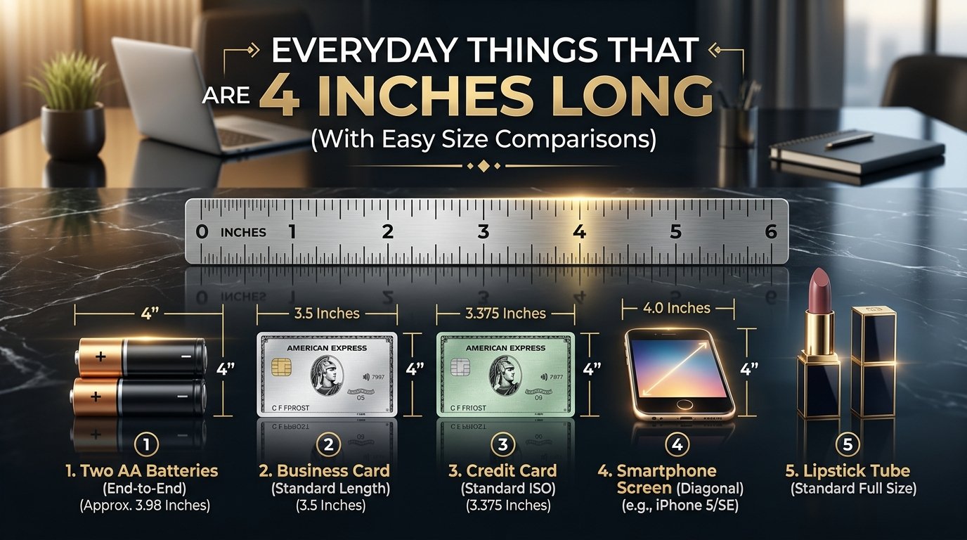 Everyday Things That Are 4 Inches Long (With Easy Size Comparisons)