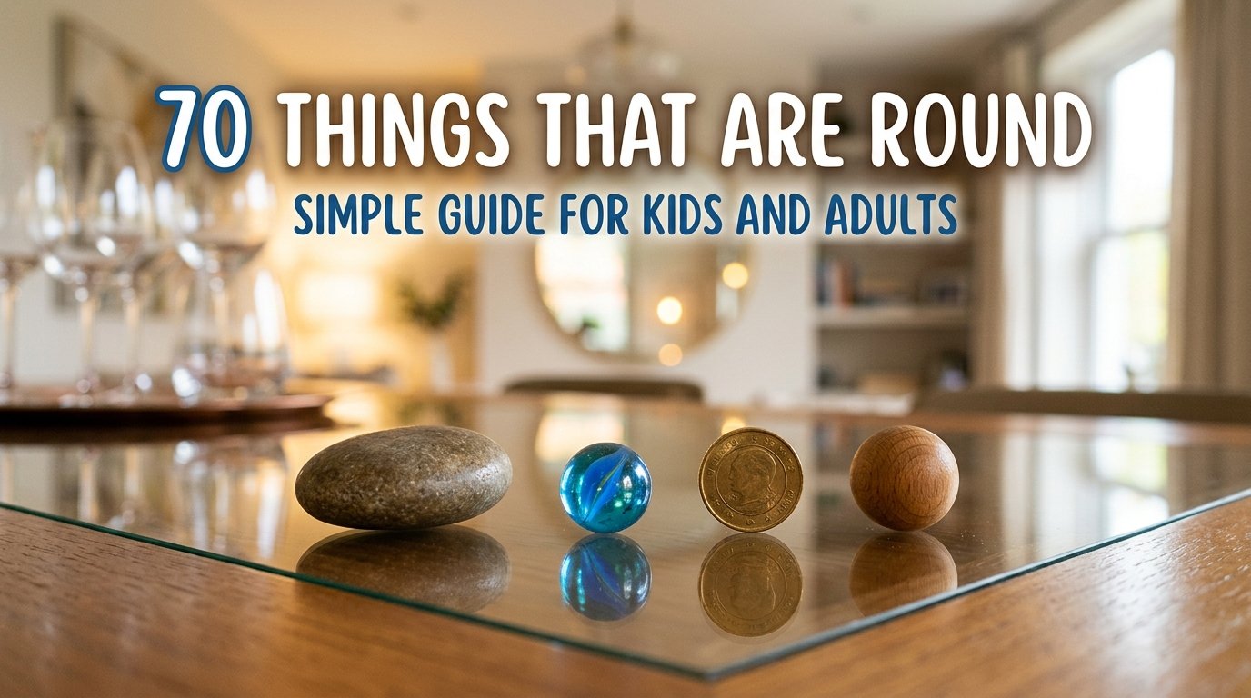 70 Things That Are Round: Simple Guide for Kids and Adults