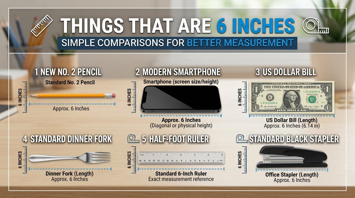 Things That Are 6 Inches: Simple Comparisons for Better Measurement