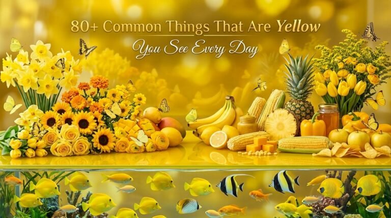 Things That Are Yellow: 80+ Beautiful Examples From Nature and Everyday Life