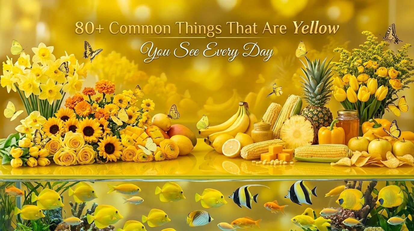 Things That Are Yellow: 80+ Beautiful Examples From Nature and Everyday Life