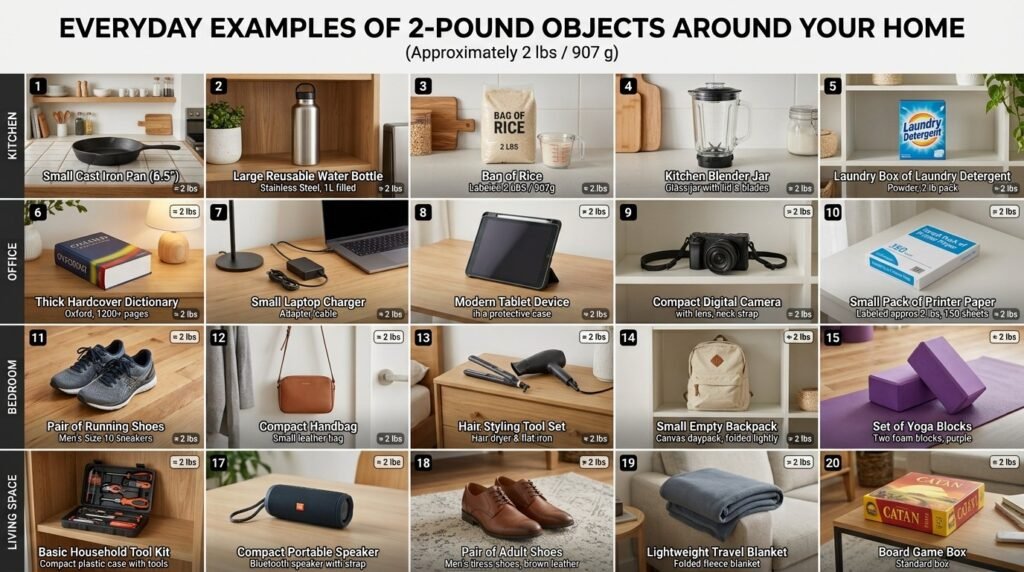 Everyday Objects That Weigh Around 2 pound