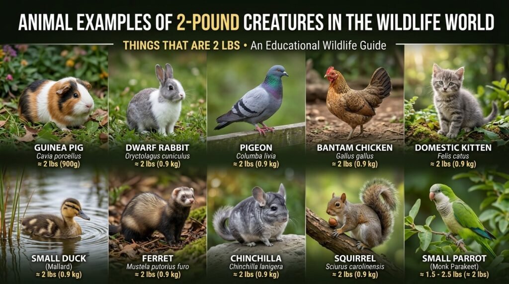 Animals and Birds That Weigh About 2 lbs