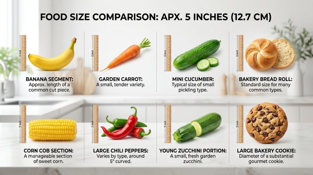 Food Examples Near 5 Inches