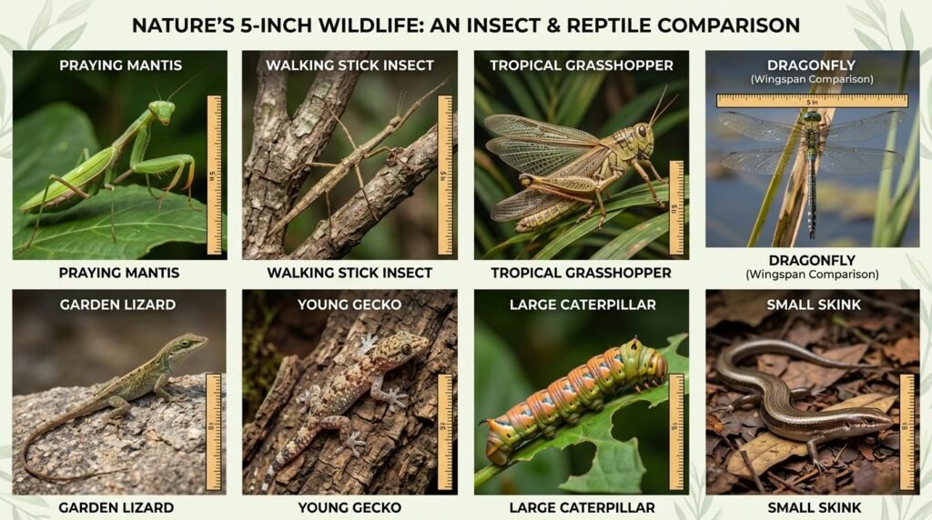 Insects and Reptiles Around This Size