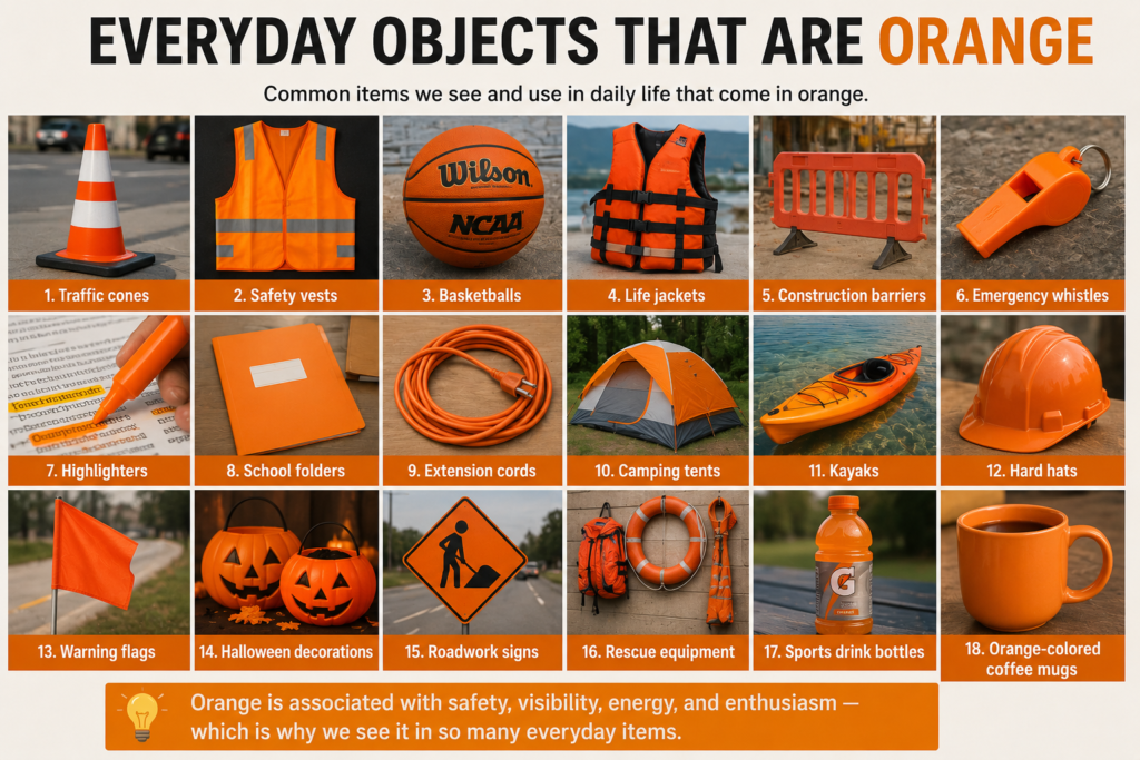Everyday things that are orange
