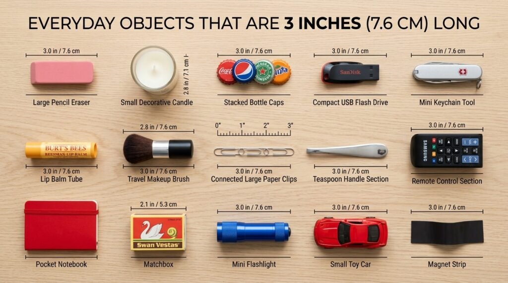 Everyday Objects That Are 3 Inches Long