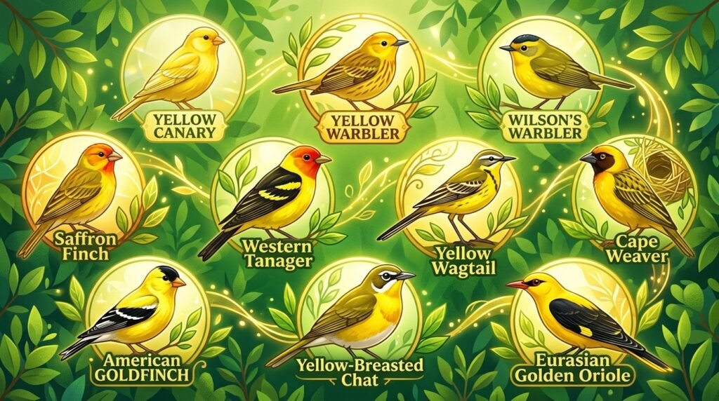 Birds that are yellow