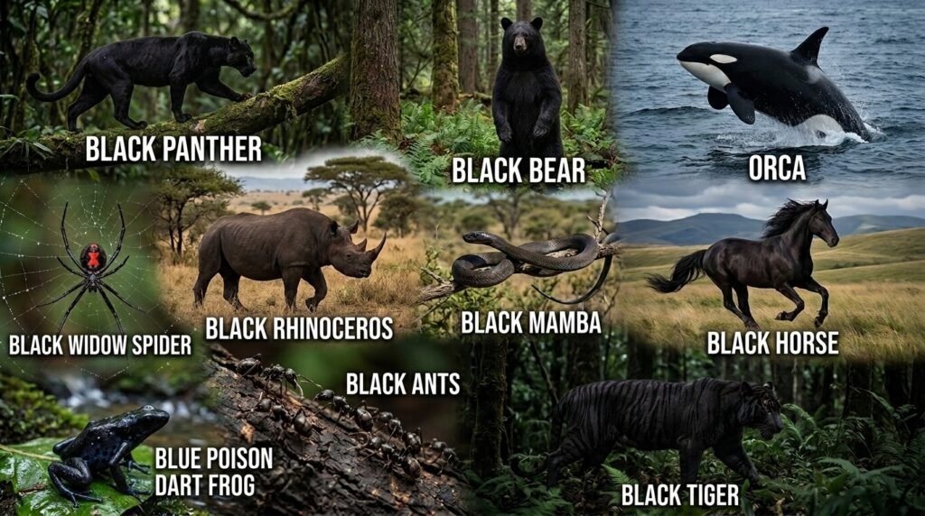 Animals With Black Coloration