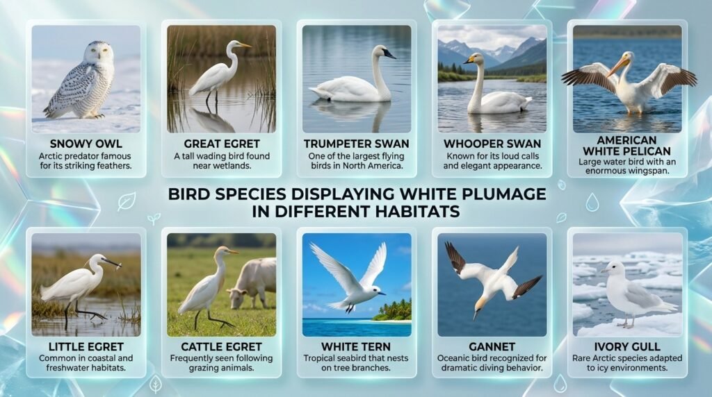 Birds that are white