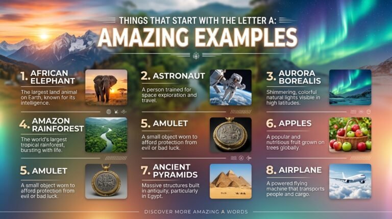 Things That Start With the Letter A: Amazing Examples