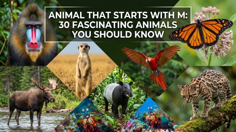Animal That Starts With M: 30 Fascinating Animals You Should Know