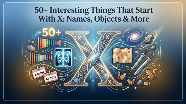 50+ Interesting Things That Start With X: Names, Objects & More
