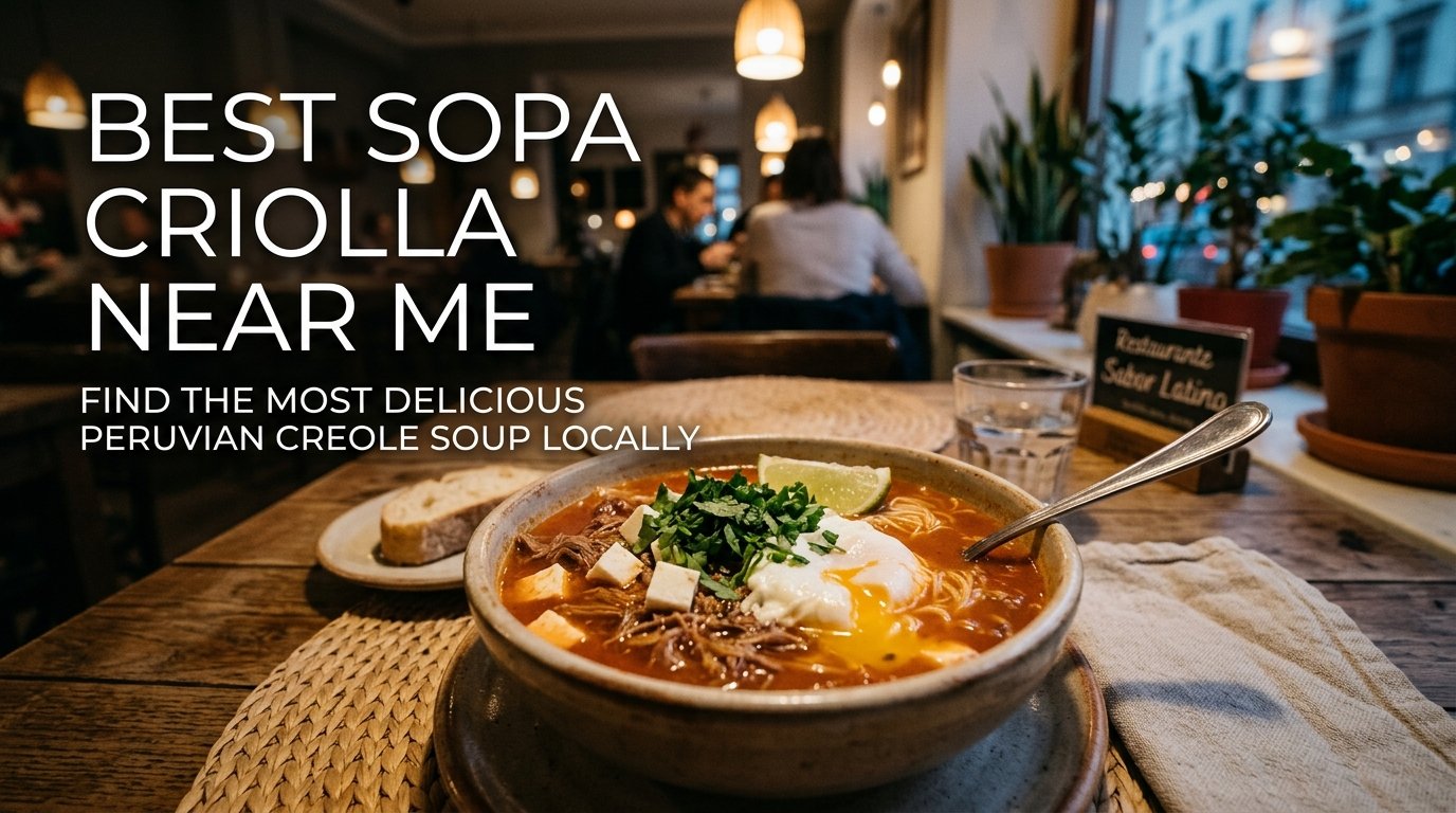 Best Sopa Criolla Near Me: Easy Ways to Find a Great Local Bowl
