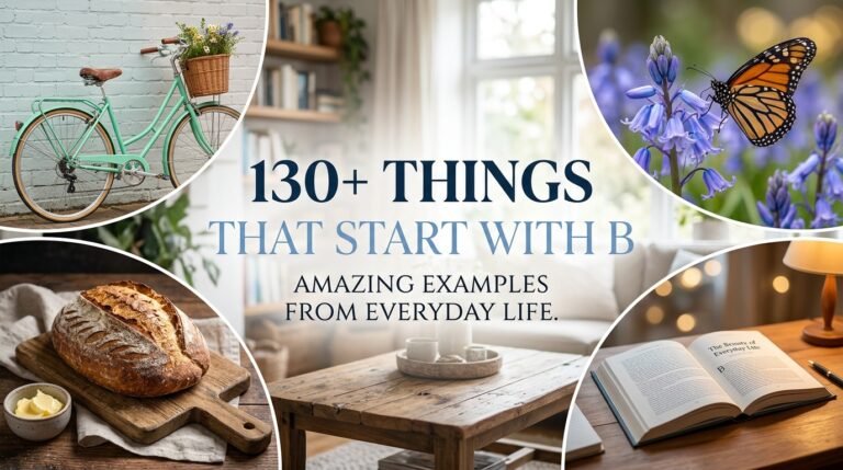130+ Things That Start With B: Amazing Examples From Everyday Life
