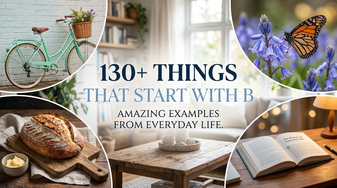 130+ Things That Start With B: Amazing Examples From Everyday Life