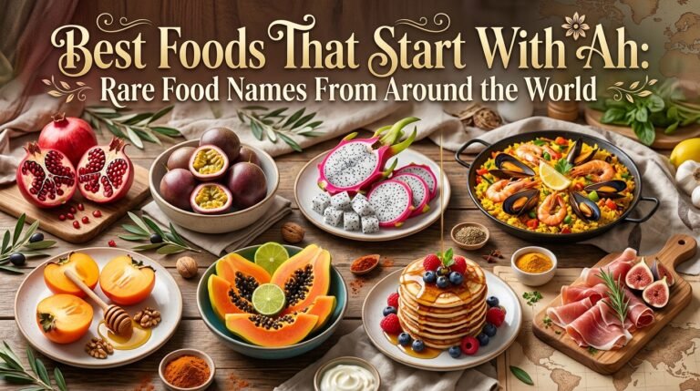 Best Foods That Start With Ah: Rare Food Names From Around the World