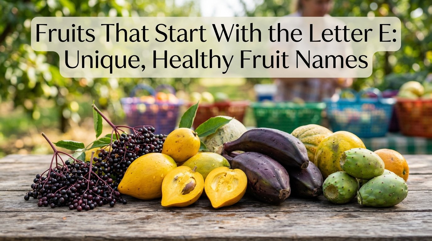 Fruits That Start With the Letter E: Unique, Healthy Fruit Names