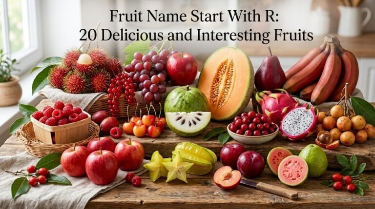 Fruit Name Start With R: 20 Delicious and Interesting Fruits