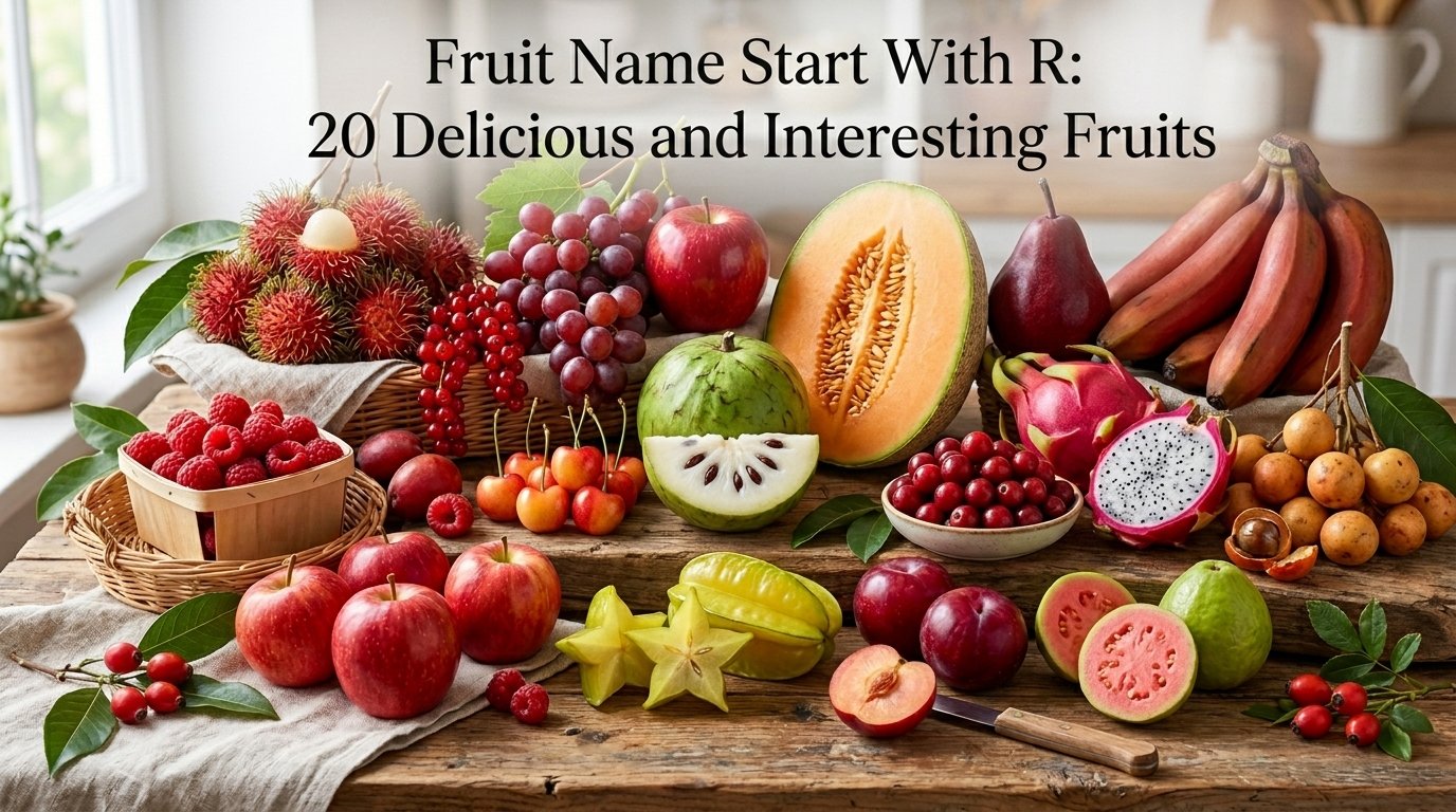 Fruit Name Start With R: 20 Delicious and Interesting Fruits