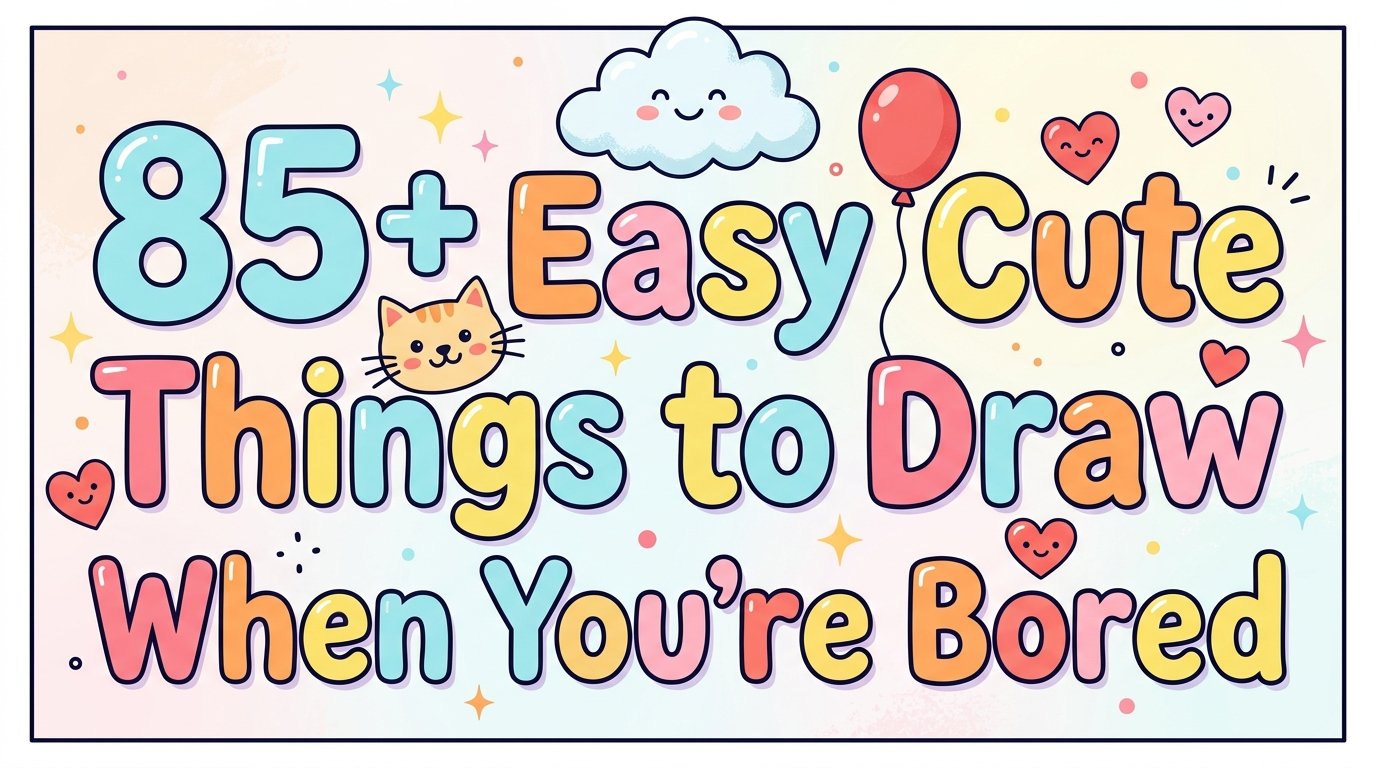 85+ Easy Cute Things to Draw When You’re Bored