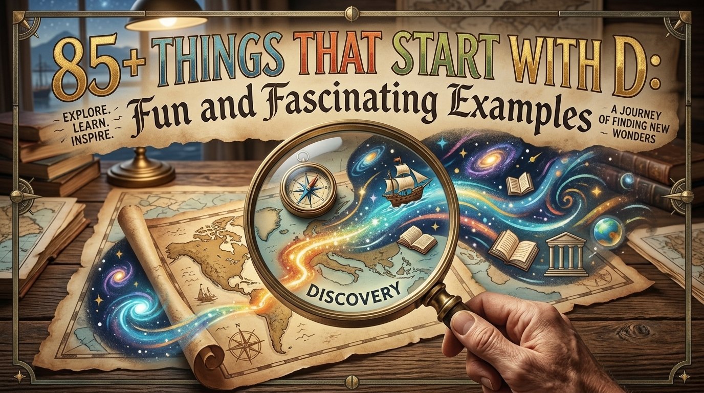 85+ Things That Start With D: Fun and Fascinating Examples