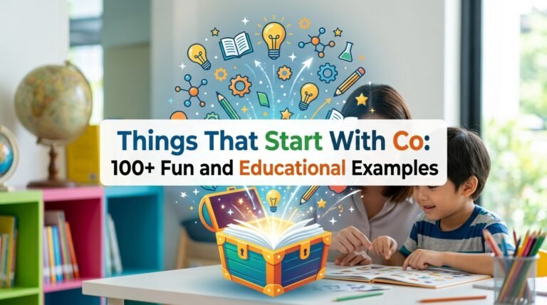Things That Start With Co: 100+ Fun and Educational Examples