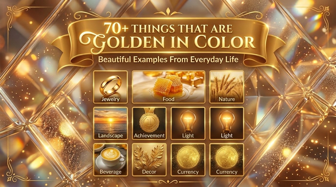 70+ Things That Are Golden in Color: Beautiful Examples From Everyday Life