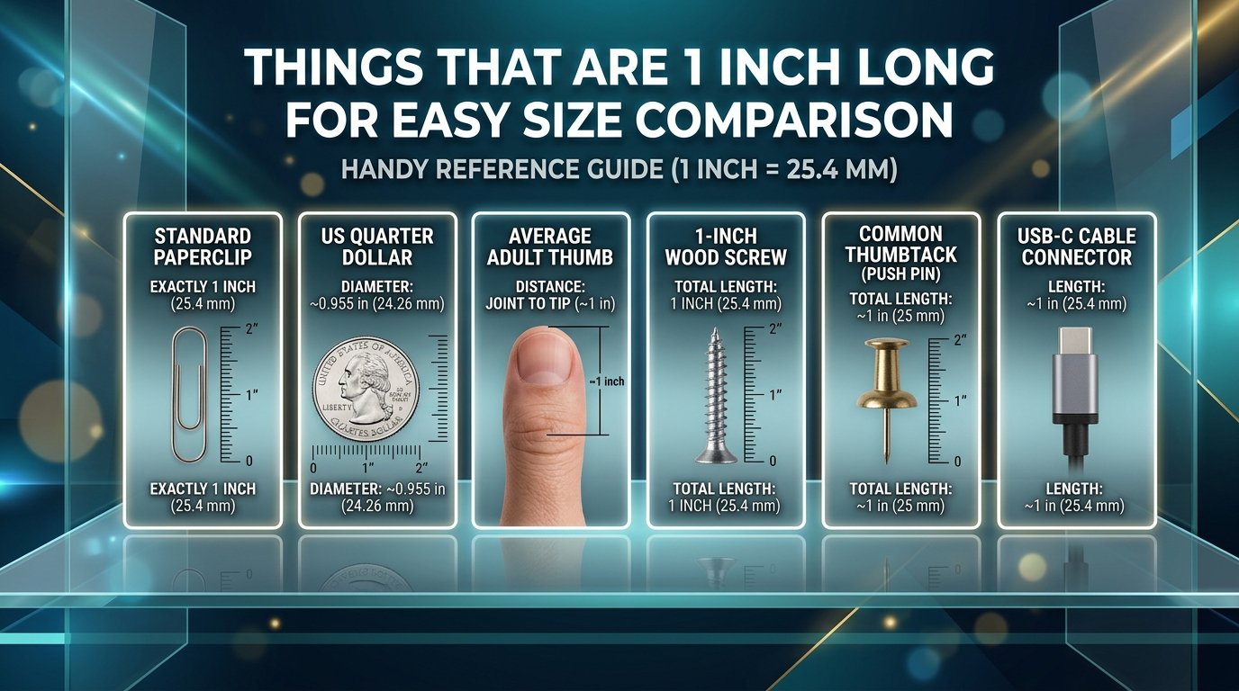 Things That Are 1 Inch Long for Easy Size Comparison