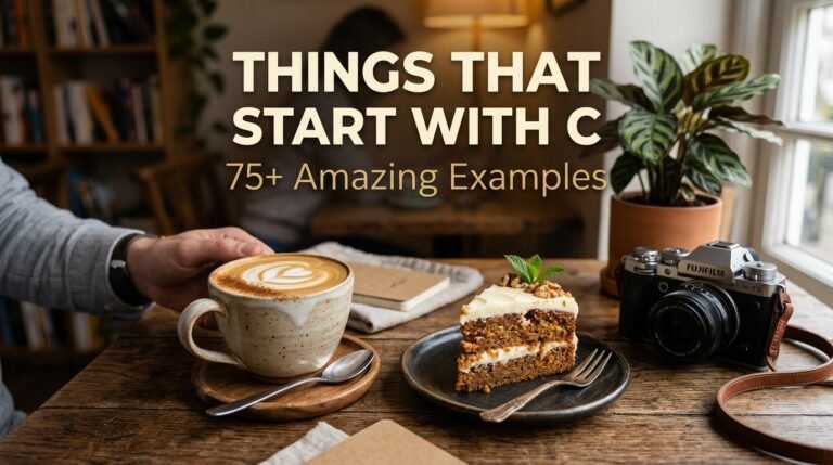 Things That Start With C: 75+ Amazing Examples
