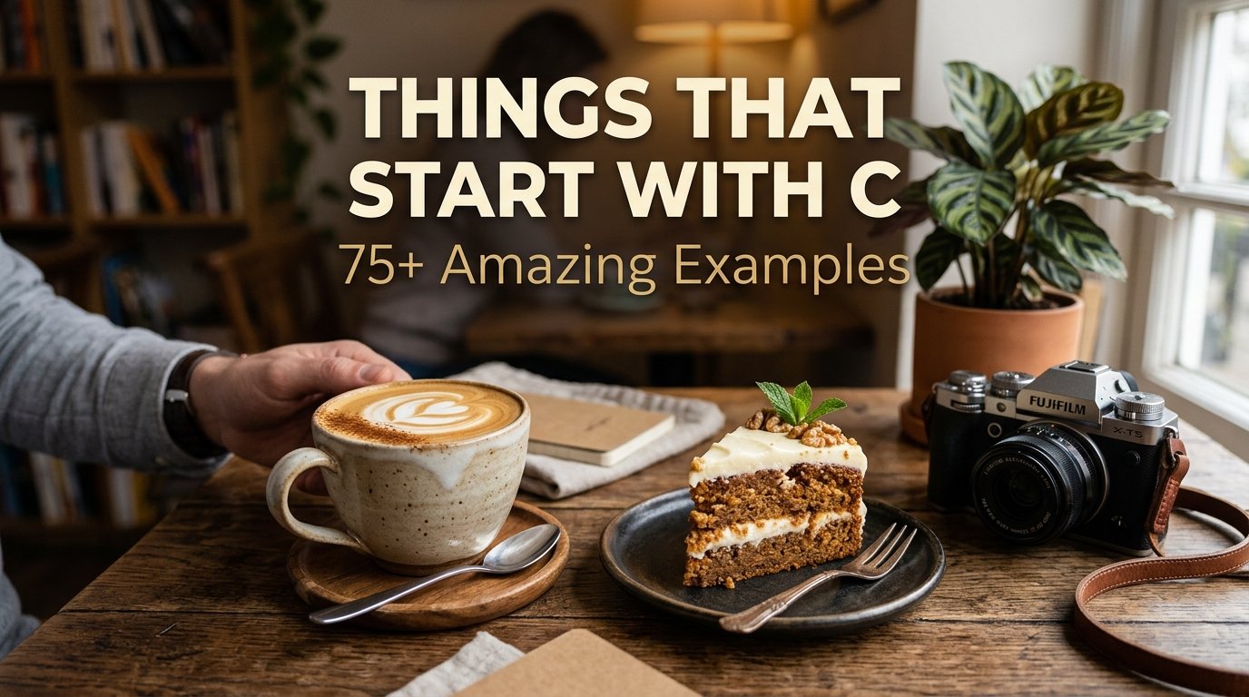 Things That Start With C: 75+ Amazing Examples