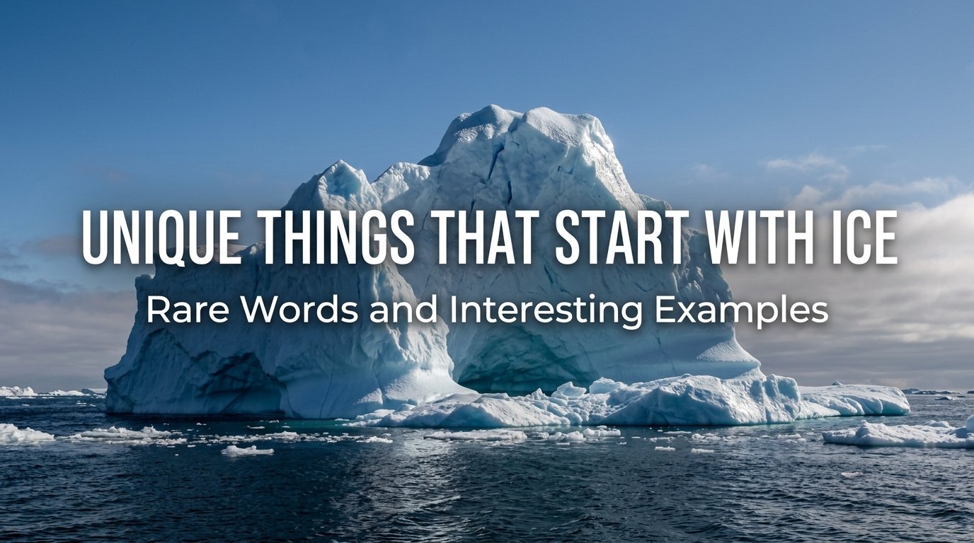 Unique Things That Start With Ice: Rare Words and Interesting Examples