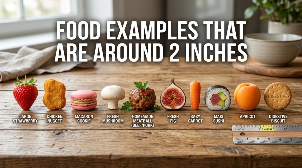 Food Examples That Are 2 Inches