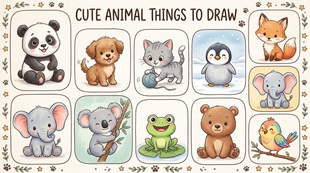Cute Animal Things to Draw