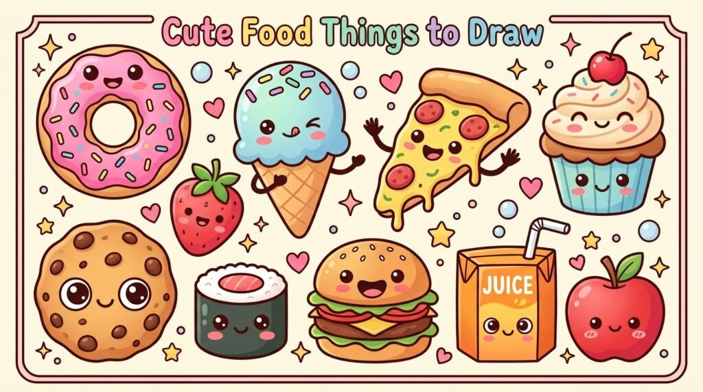 Cute Food Things to Draw