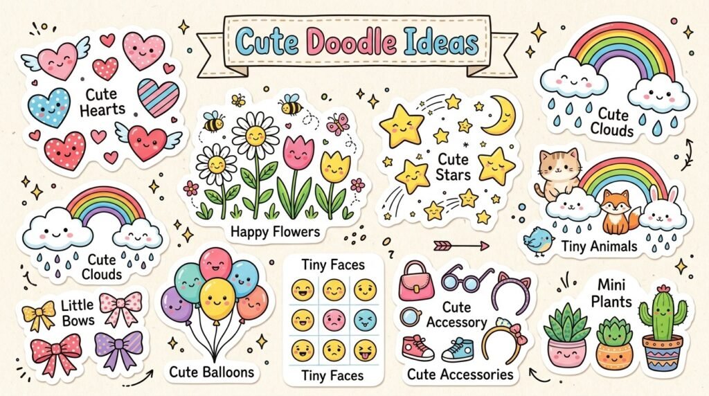 Cute Doodle Ideas to Draw