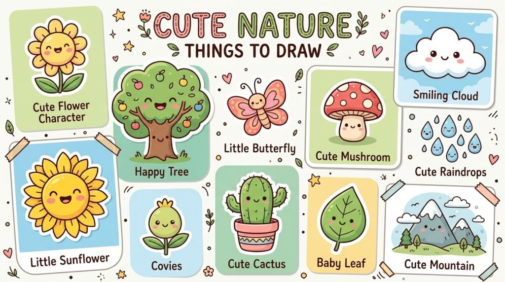 Cute Nature Things to Draw