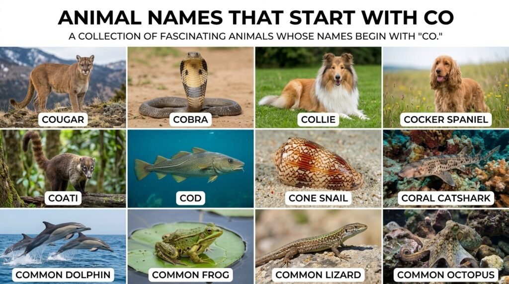 Animal Names That Start With Co