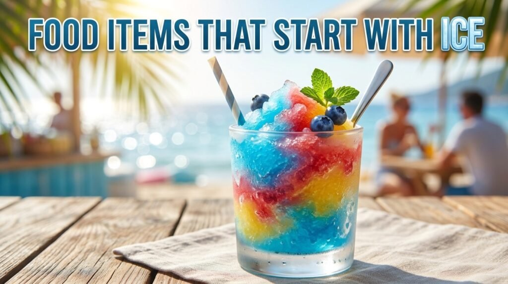 Food Items That Start With Ice