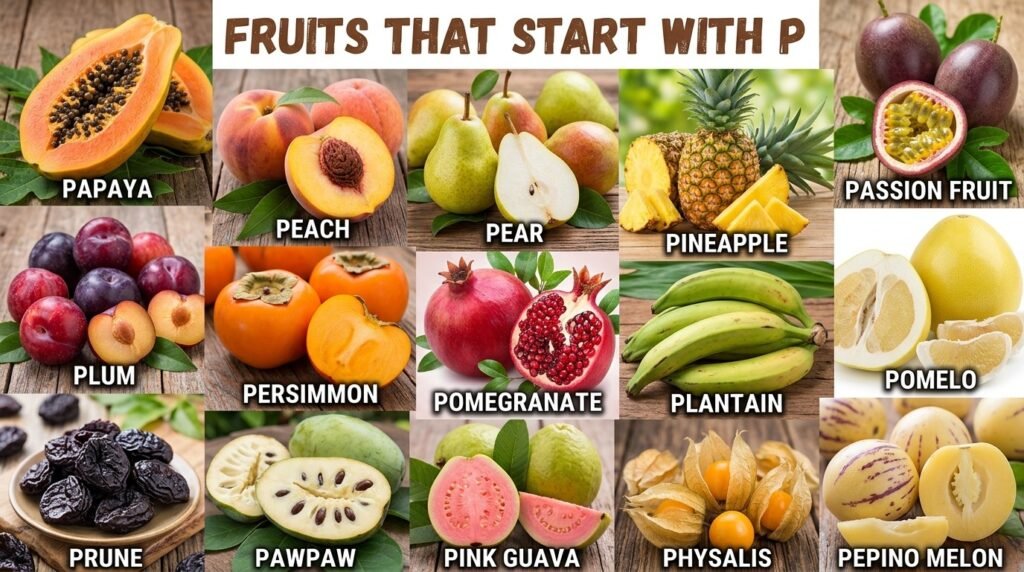 Fruits That Start With P