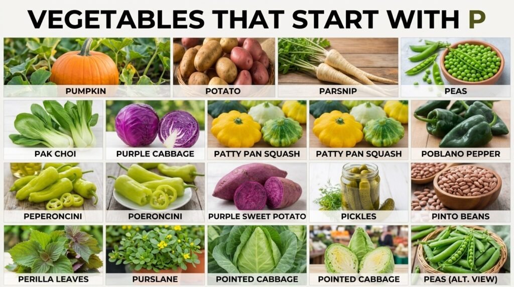 Vegetables That Start With P