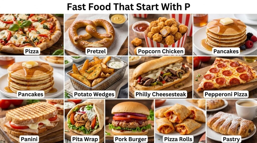 Fast Food That Start With P