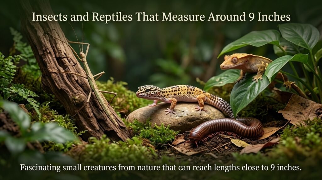 Insects and Reptiles That Measure Around 9 Inches