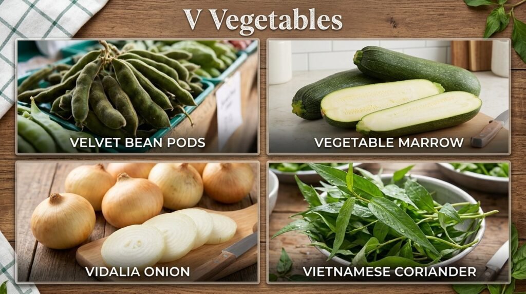 V Vegetables