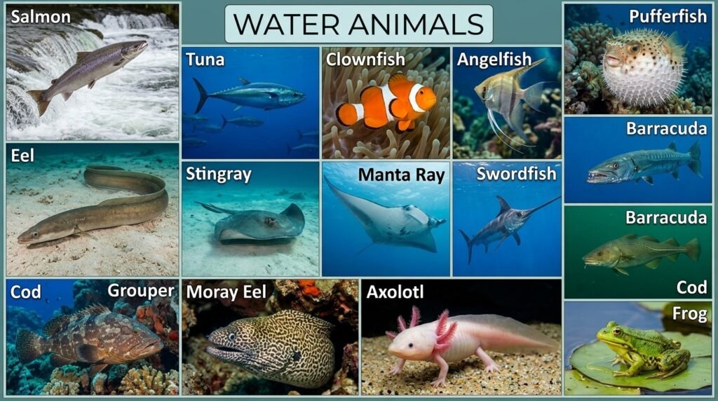 Water Animal Names