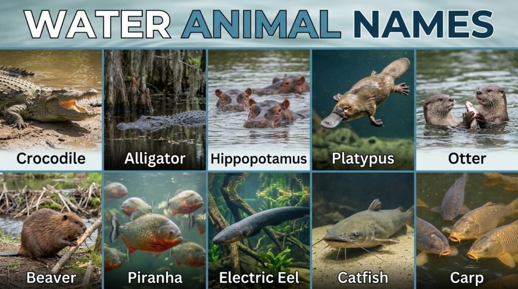 Water Animal Names